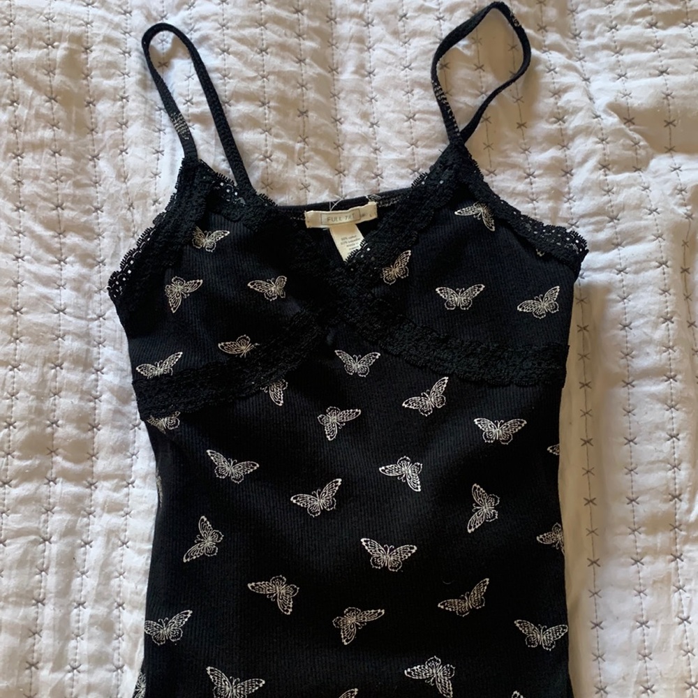 A butterfly print cami top